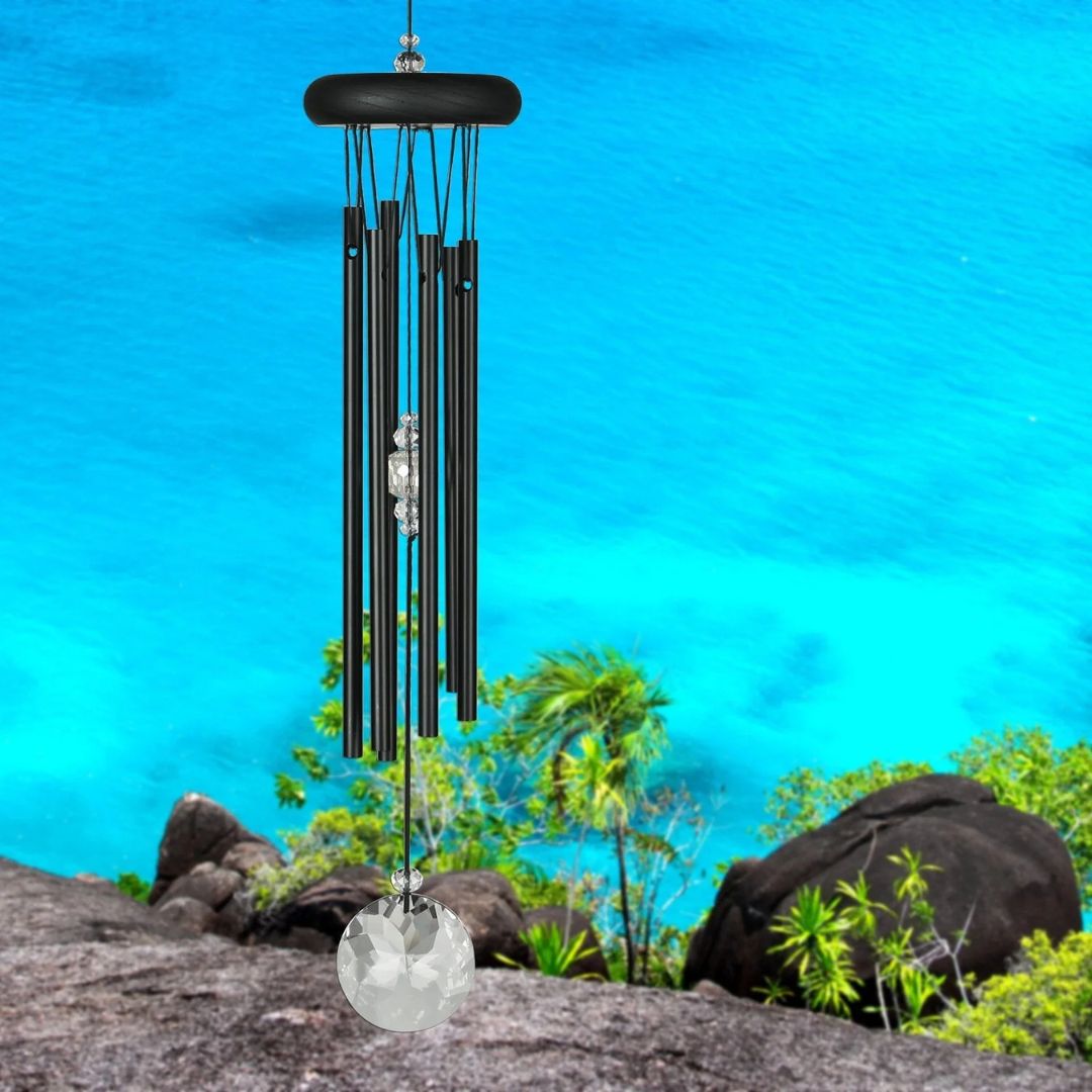 Crystal Meditation Chime – Woodstock Chimes – Black